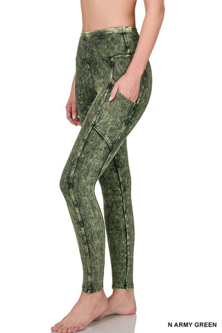 Mineral Wash Leggins/Pockets
