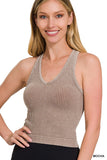 "Breezy Out" Ribbed Tank Top