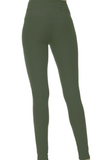 Lotus Athletics: "Magic Leggings" -  Solid Olive