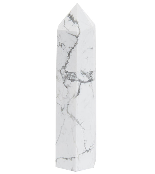 Howlite Crystal Point Tower