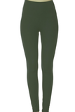 Lotus Athletics: "Magic Leggings" -  Solid Olive