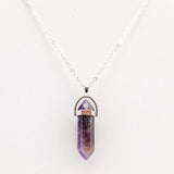 Amethyst Crystal Pendant Necklace