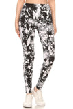 Lotus Athletics: "Magic Leggings" - Black & White Marble