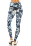 Lotus Athletics: "Magic Leggings"- Blue Tie Dye