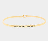 "You're My Person" Mantra Bracelet
