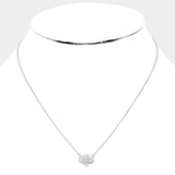 Hamsa Hand Quote Pendant Necklace