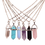Amazonite Crystal Pendant Necklace
