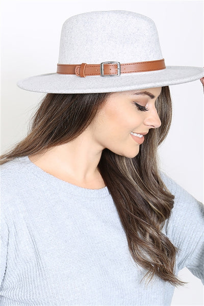 Brim Hat with Adjustable Buckle