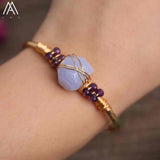 1 Crystal Wrapped Cuff Bracelet Silver