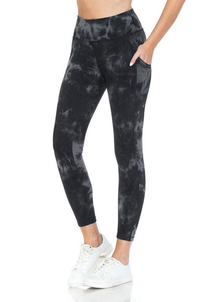 Lotus Athletics: Black&Gray Tie-Dye With Pockets