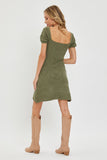 "Sweet Thing" Olive Knit Dress