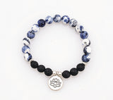 Sodalite Lava Diffuser Bracelet
