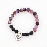 Amethyst Lava Diffuser Bracelet