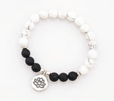 Howlite Lava Diffuser Bracelet