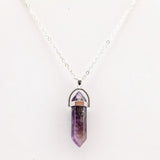 Amethyst Crystal Pendant Necklace