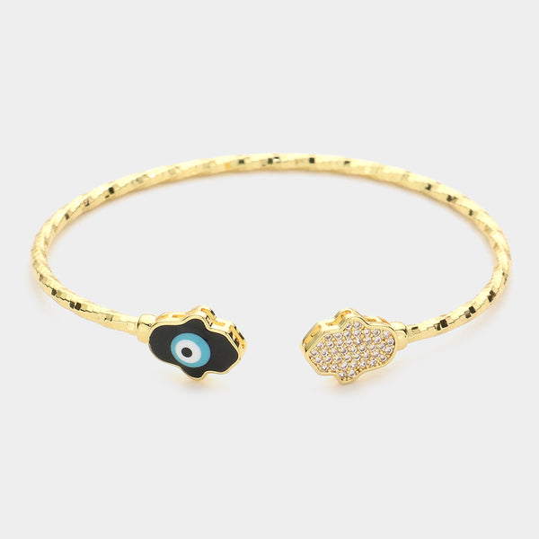 Gold Hamsa Hand Cuff