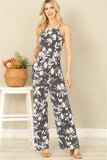 "Feeling Comfy" Floral Pocket Jumpsuit