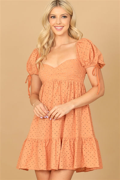 "My Only Choice" Apricot Mini Dress