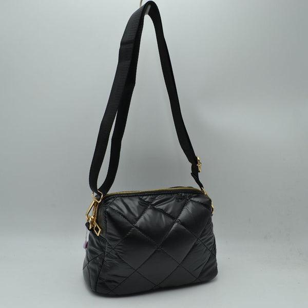 Black Puffer CrossBody Bag