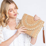 Straw Crossbody Bag