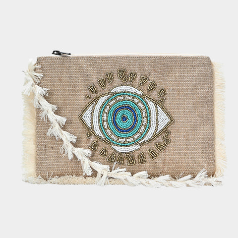 Evil Eye Beaded Bag