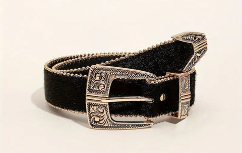 Black & Silver Belt