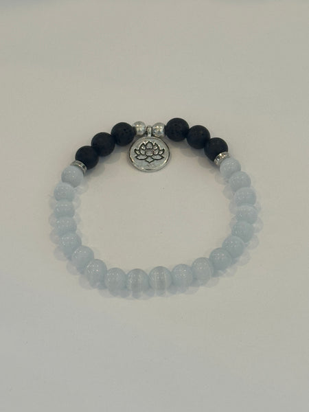 * New Selenite Lava Diffuser Bracelet
