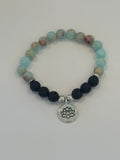 Ocean Jasper Lava Diffuser Bracelet