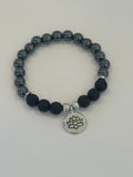 * New Hematite Lava Diffuser Bracelet