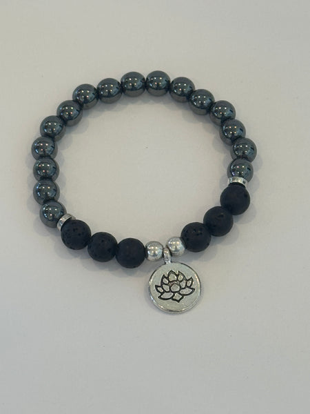* New Hematite Lava Diffuser Bracelet