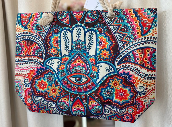 Hamsa Hand Tote Bag