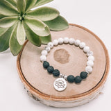 Howlite Lava Diffuser Bracelet