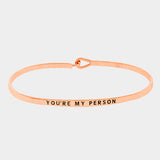 "You're My Person" Mantra Bracelet