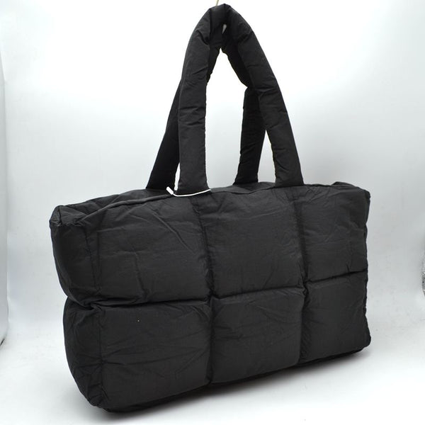 Square Black Puffer Bag