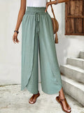 "Sage Yourself" Split Wide Leg Pants