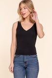 "No Limits" Sleeveless V-Neck Top