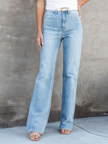 Washed Straight Leg Jeans - ONLINE ONLY