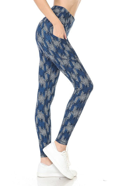 Lotus Athletics: Blue Tribal With Pockets