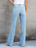 Washed Straight Leg Jeans - ONLINE ONLY