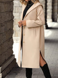 Ivy Lane Button Up Long Sleeve Hooded Coat