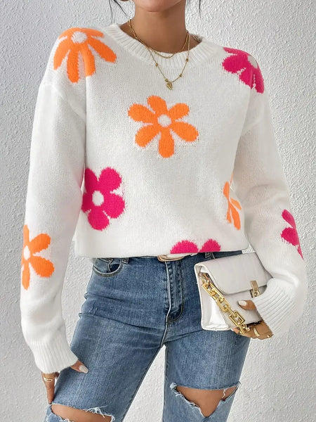 "Flower Power" Sweater