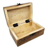 Lotus Carved Wood Box