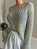 "Envy This " Sage Crochet Top