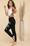 "High Vibing" Black Evil Eye Pants