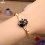 1 Crystal Wrapped Cuff Bracelet Silver