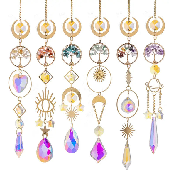 Tree Of Life Crystal Suncatcher