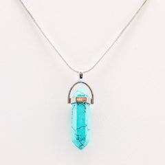 Turquoise crystal outlet pendant