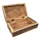 Floral Carved wood Box